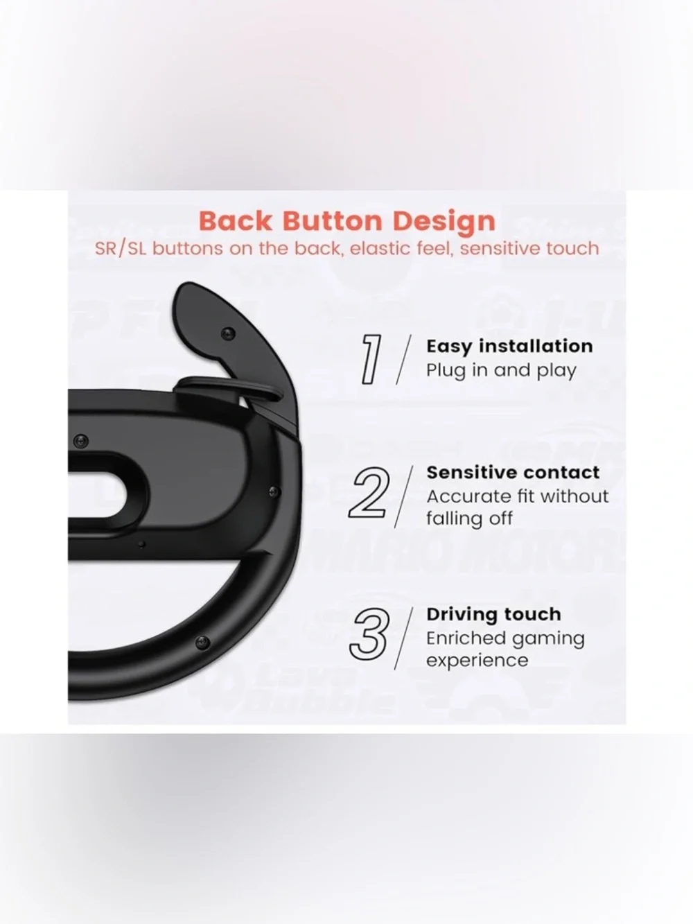 Controller Joy-Con Nintendo Switch 2 Racing Wheel Set